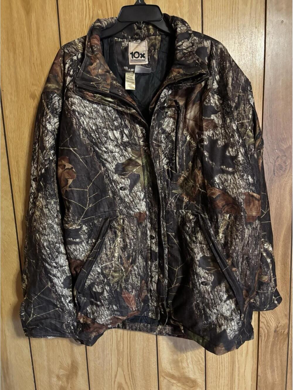 10X Camo Insulated Jacket Men’s XL Regular Hunting Coat 100% Polyester